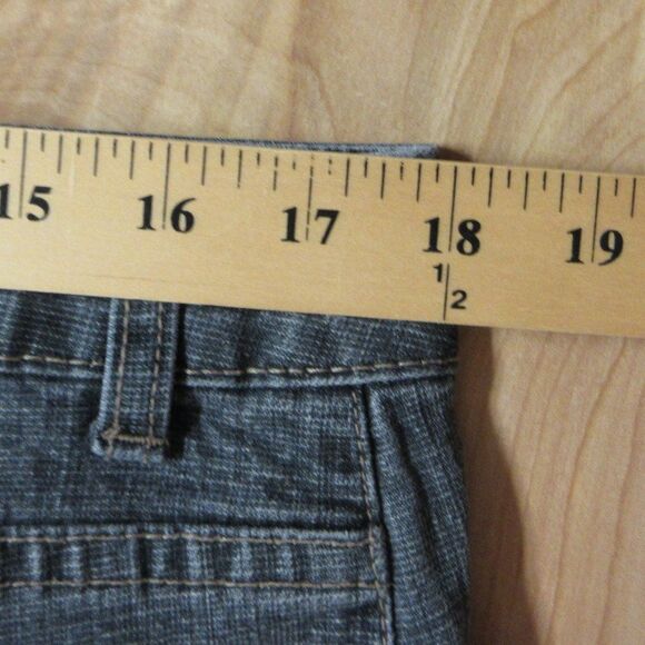 COLDWATER CREEK Natural Waist Bootcut Jeans Sz 16 Wide Leg Black Denim H17600 - Picture 13 of 16